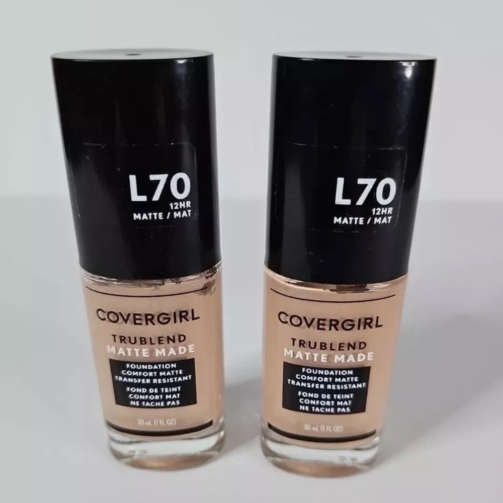 Covergirl TruBlend Matte Made L70 Natural Ivory Foundation LOT OF 2